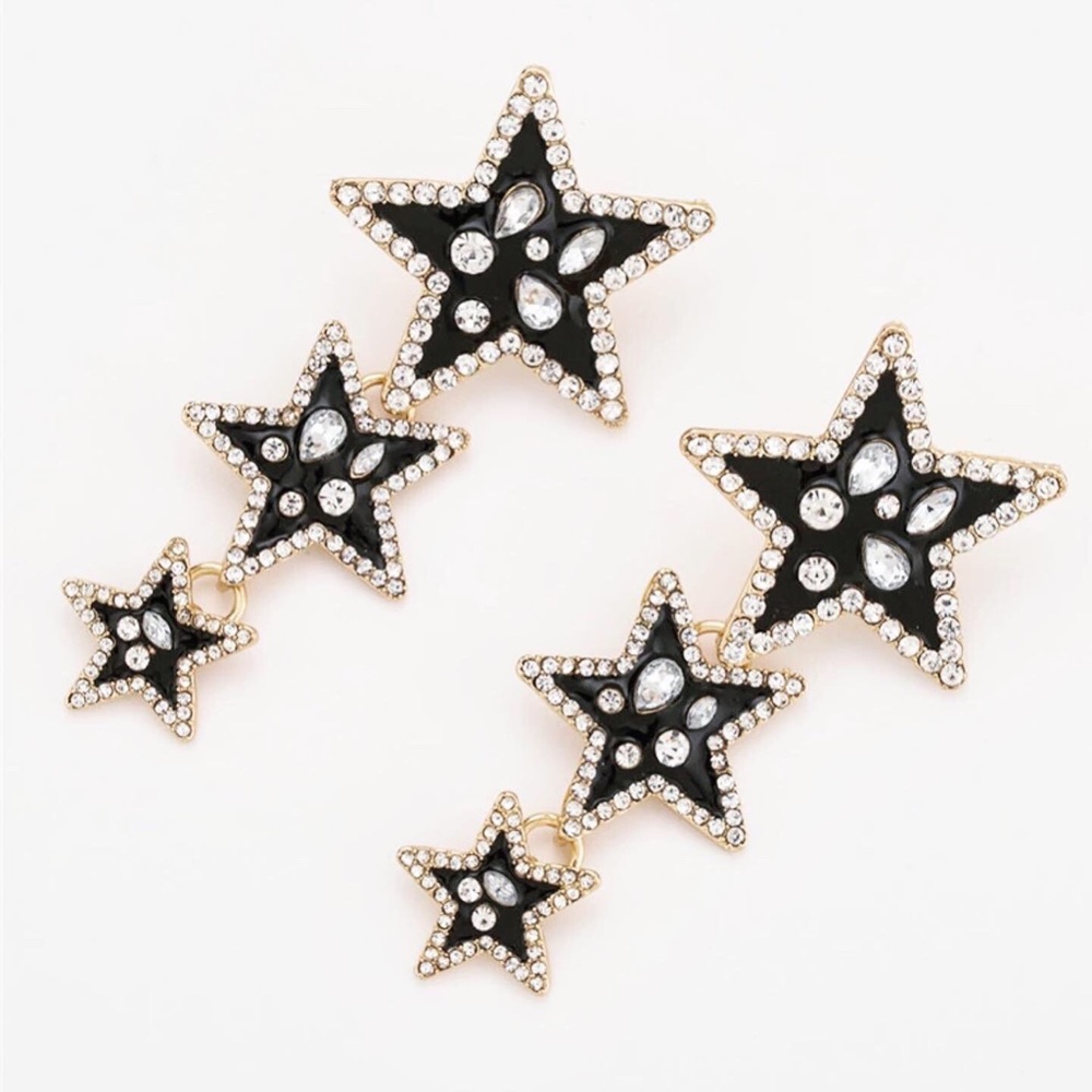 Crystal Star Earrings